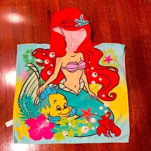 Little Mermaid poncho / wearable towel / coverup